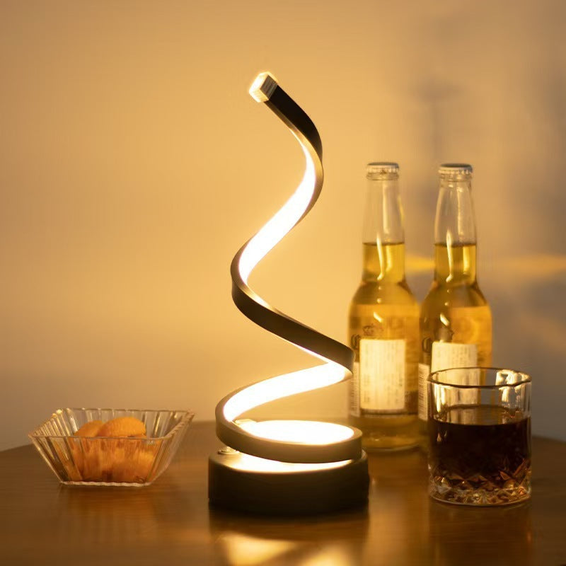 USB Powered Spiral Desk Lamp Simple And Adjustable LED Desk Lamp 🇨🇳