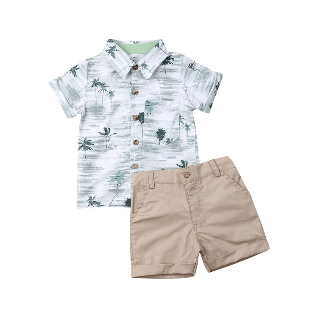 Summer boy T-shirt Shorts Kids Sets 🇨🇳