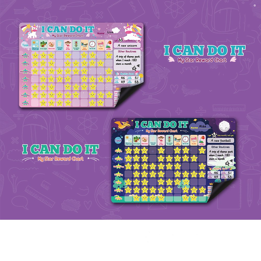 Reward Magnetic Self-Discipline Form For Kids 🇨🇳