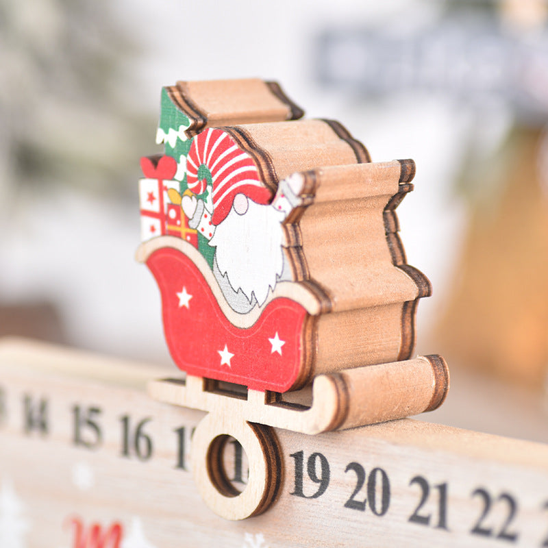 Christmas Wooden Calendar Mobile Ornaments 🇨🇳