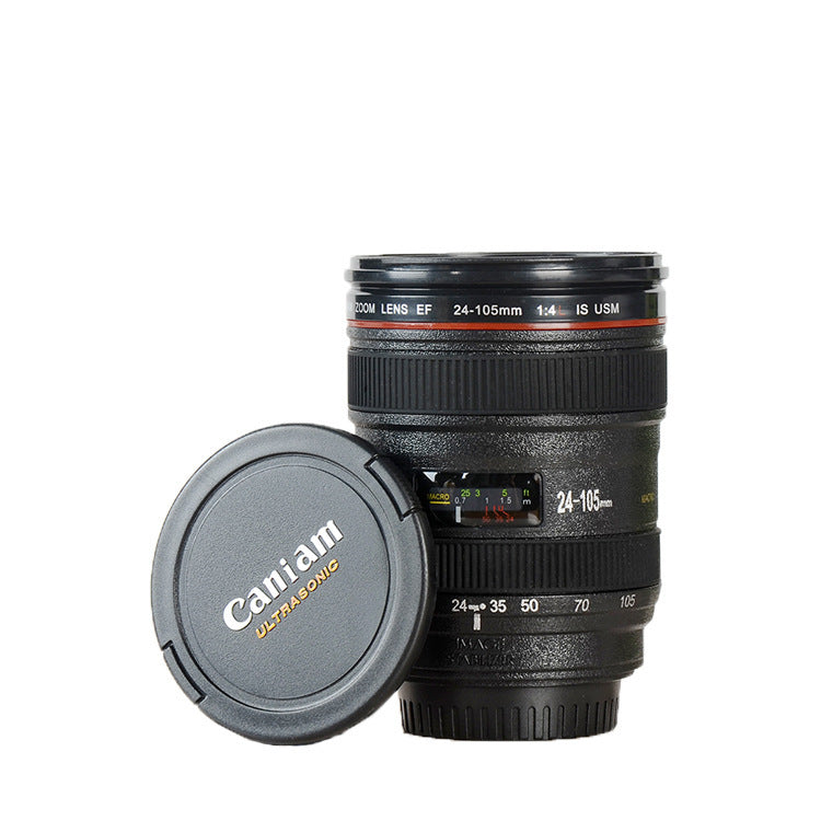 DSLR lens cup stainless steel water cup office coffee cup 🇨🇳
