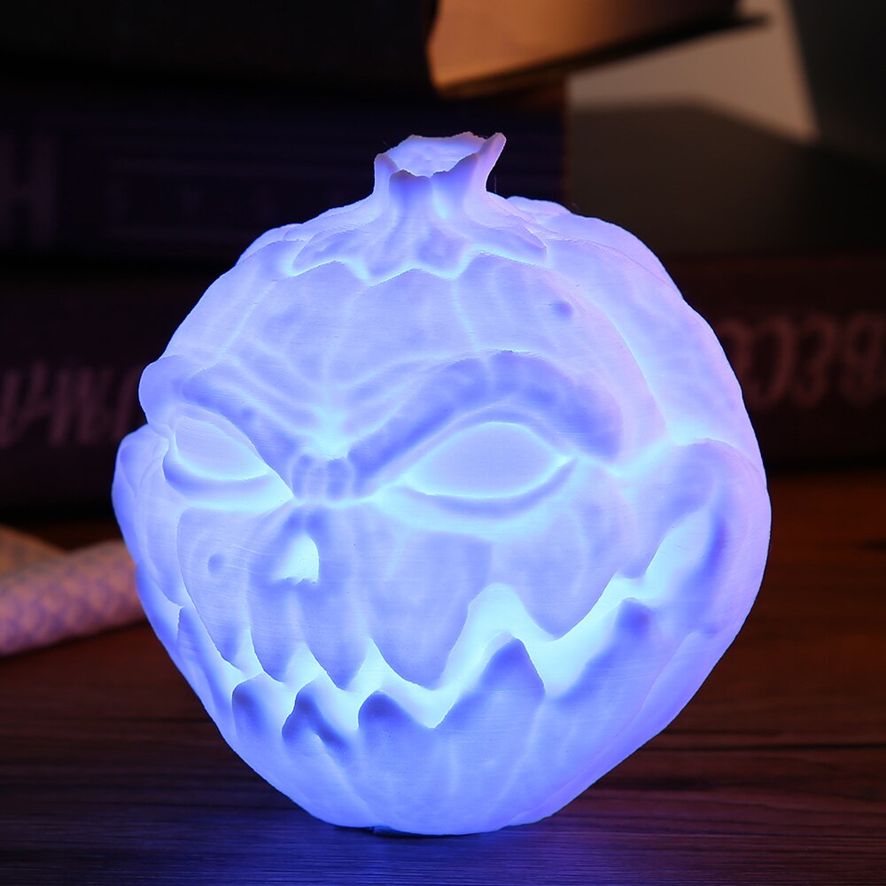 3D Printing Devil Pumpkin Face Light Pat Night Lamp For Halloween 🇨🇳