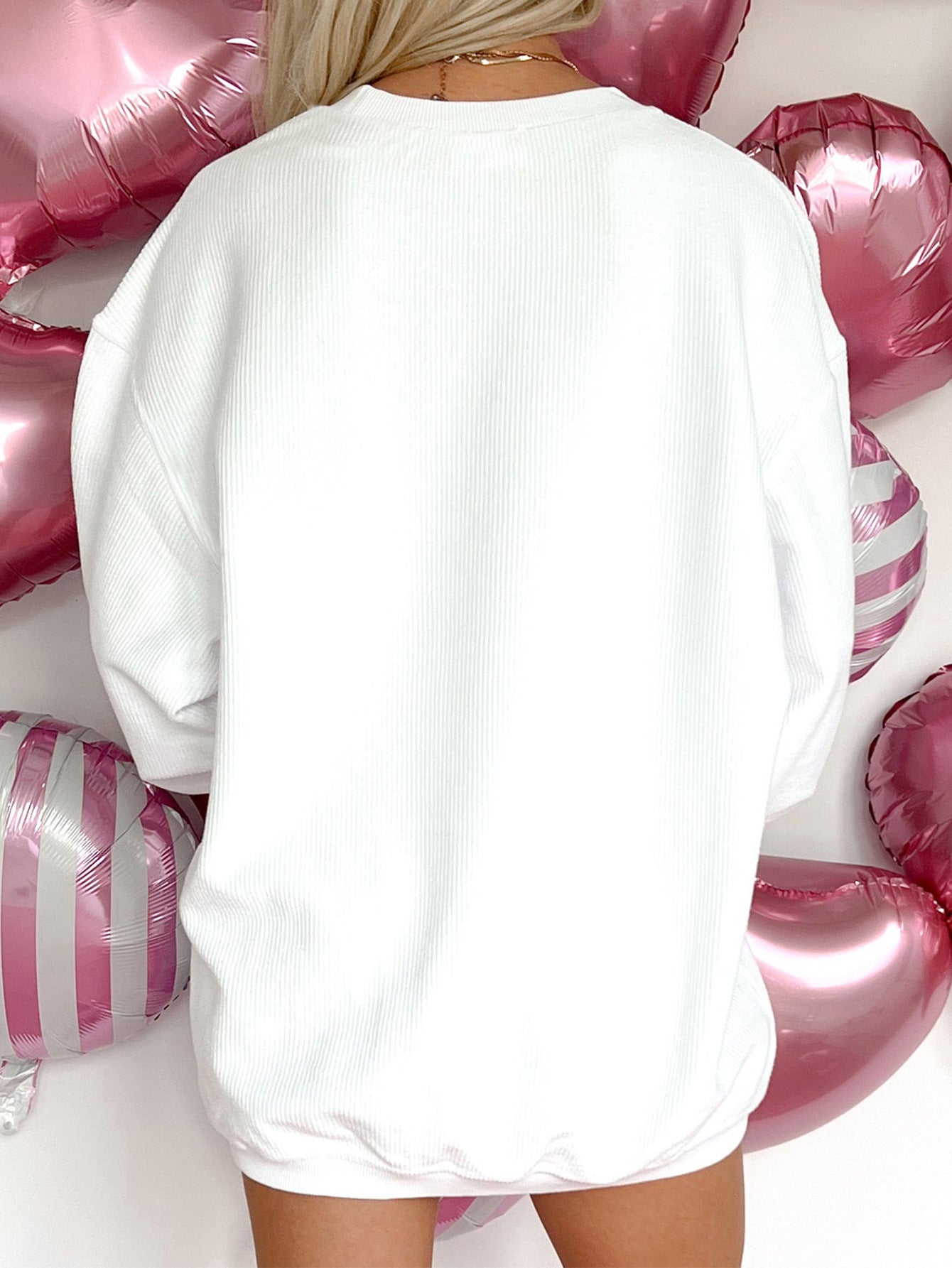 Santa Claus Beadwork Loose Casual Long Sleeve Sweatshirt 🇨🇳