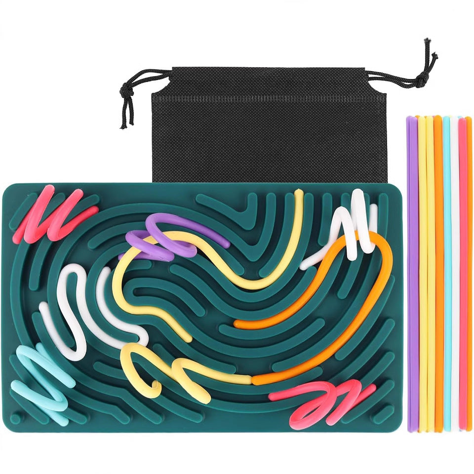 Silicone Rainbow Sensory Activity Board for Children's Intellectual Development and Stress Relief 🇨🇳