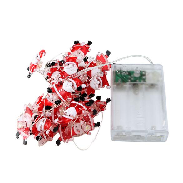Snowman Christmas Tree LED Garland String Lights Snowflakes String Fairy Lights Hanging Ornaments 🇨🇳