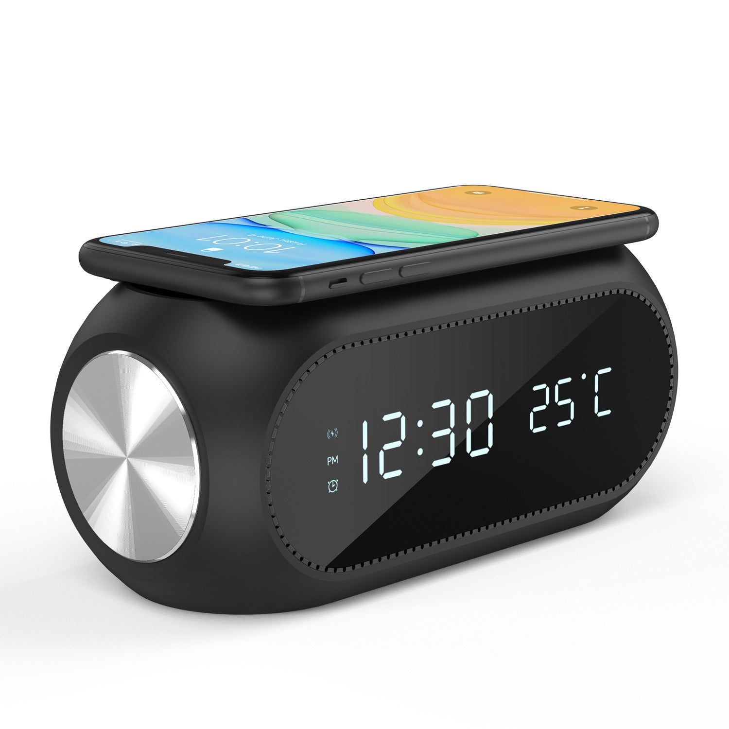15W wireless charging clock alarm thermometer wireless charging time display wireless charging 🇨🇳