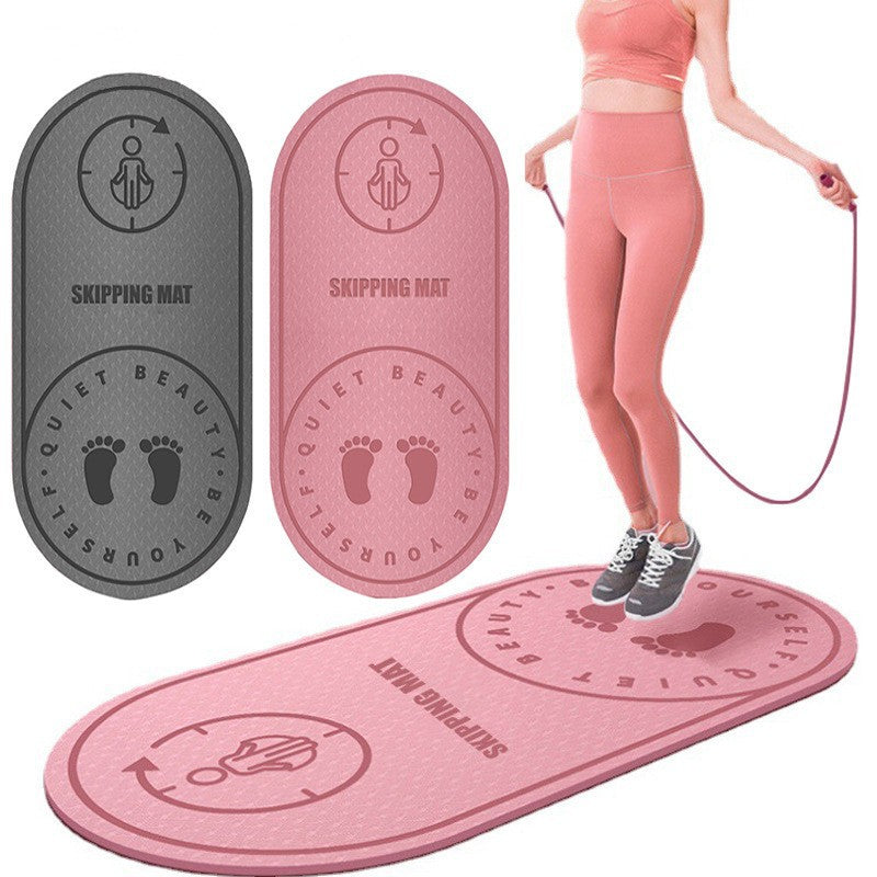 Jump Rope Mat Larger Non-Slip Indoor Outdoor Exercise Fitness Mat Crossrope Jump Rope Pad 🇨🇳