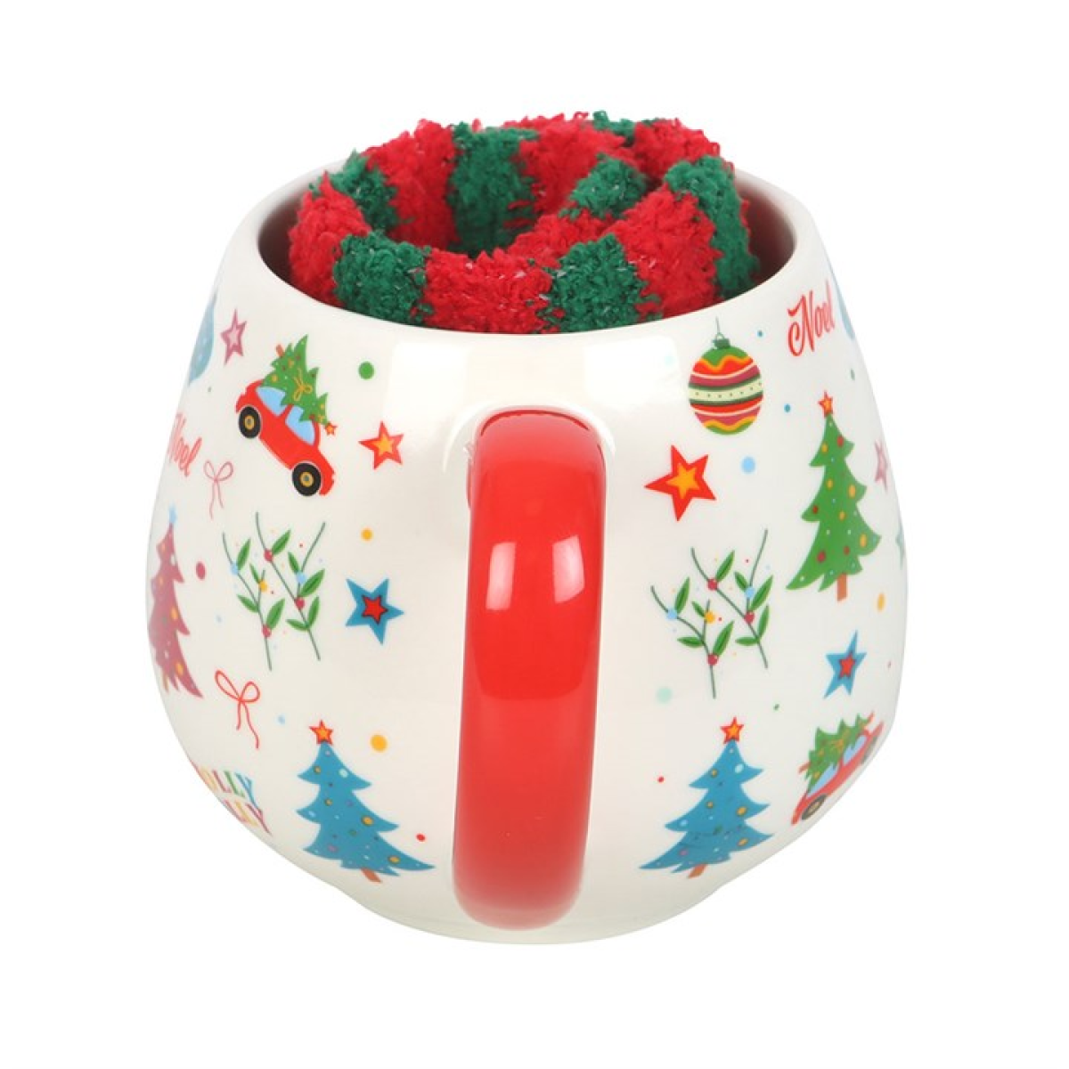 Nostalgic Christmas Print Mug and Socks Set 🇬🇧