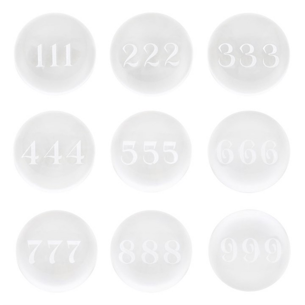 Set of 9 Angel Number Crystal Balls 🇬🇧