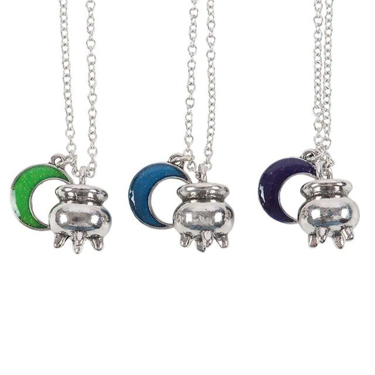 Set of 3 Coven Sisters Cauldron Charm Necklaces 🇬🇧