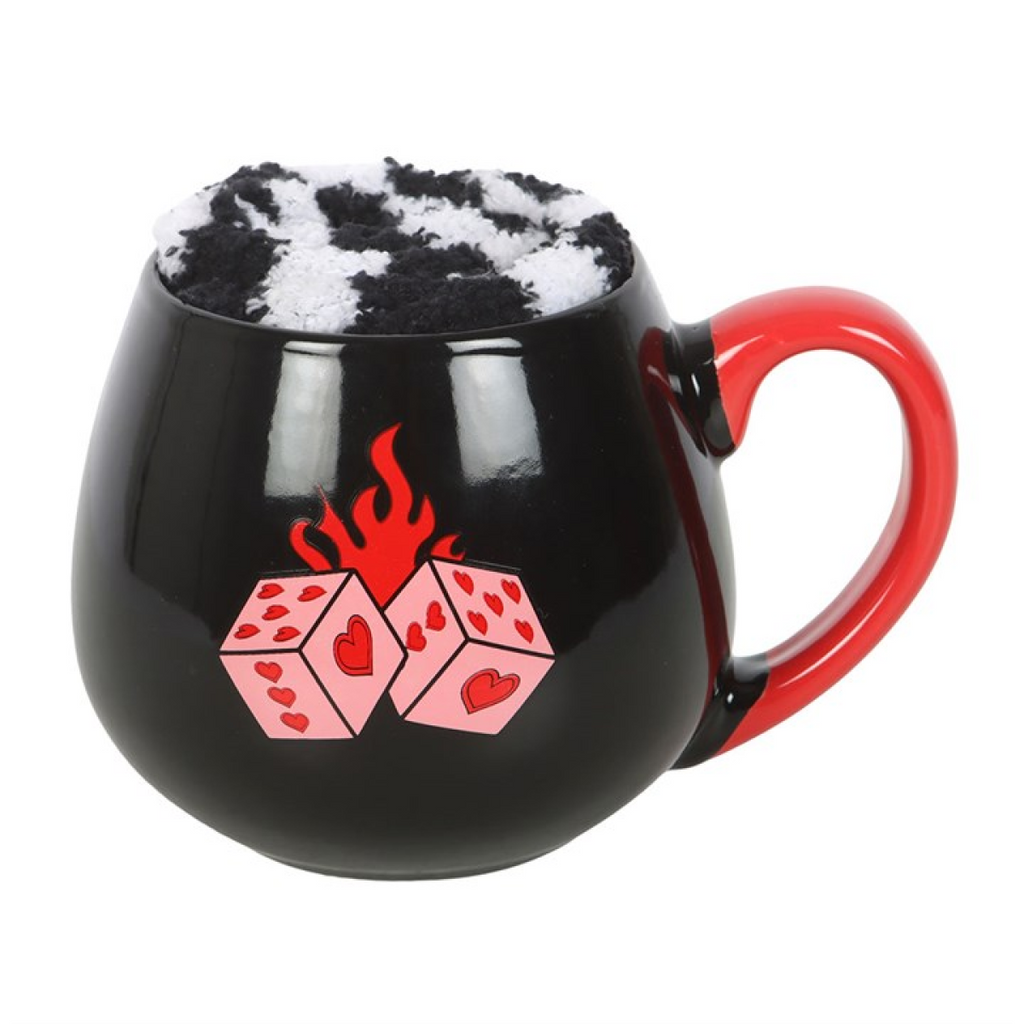 Black Dice Mug and Socks Set 🇬🇧
