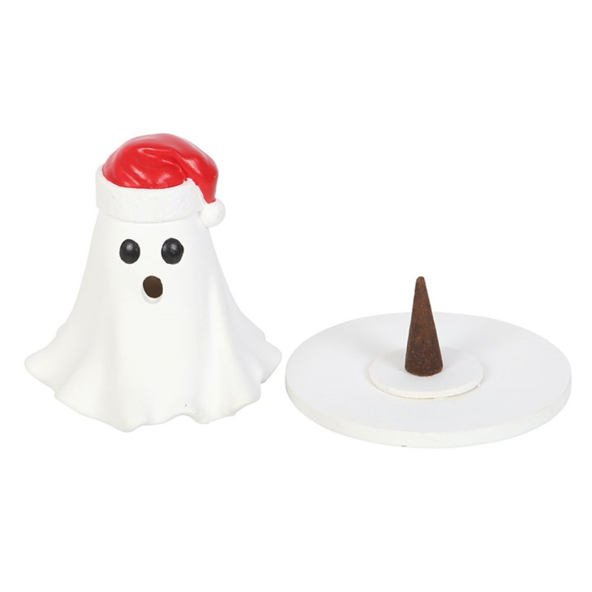 Ghost with Santa Hat Incense Cone Holder 🇬🇧