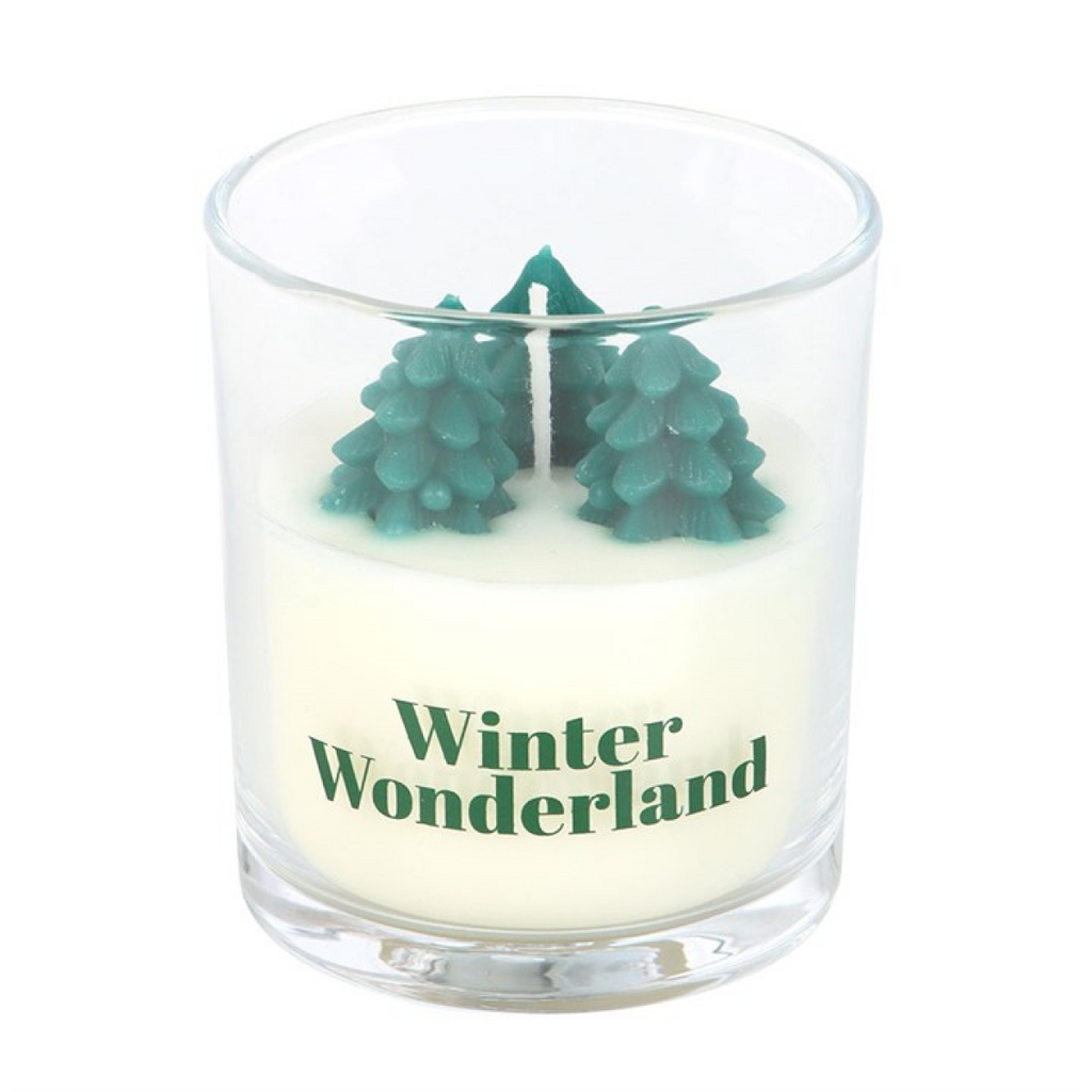 Winter Wonderland Candle with Tree Scene 🇬🇧