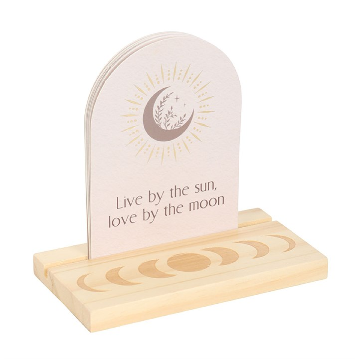 Luna Moth Affirmation Cards with Wooden Stand 🇬🇧
