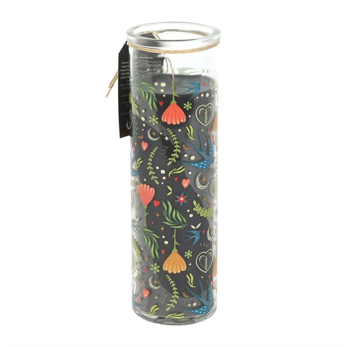 Midnight Bloom Print French Tulip Tube Candle 🇬🇧