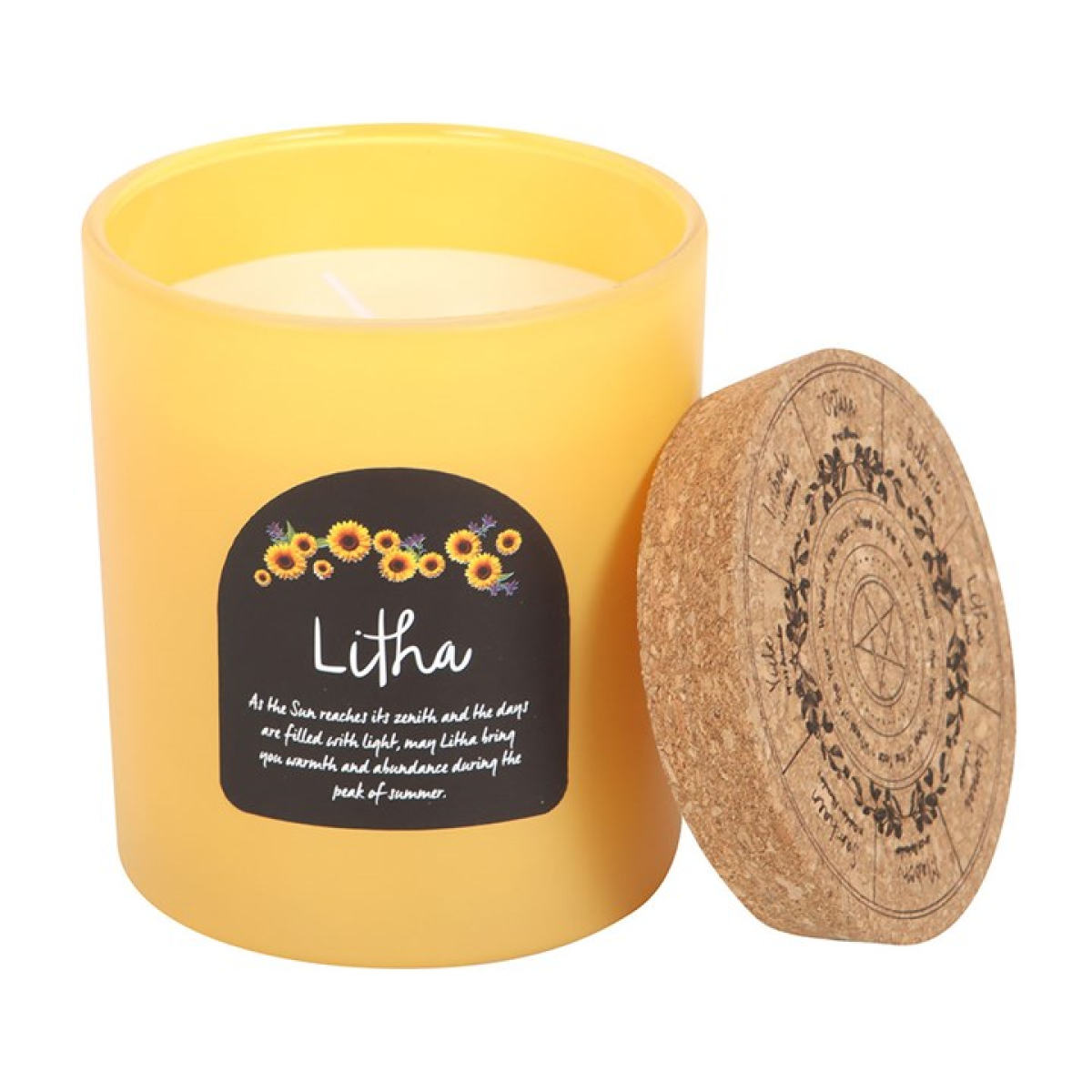 Litha Wildflower Wheel of the Year Candle 🇬🇧