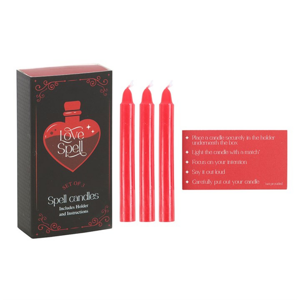 Set of 3 Love Spell Candles in a Box 🇬🇧