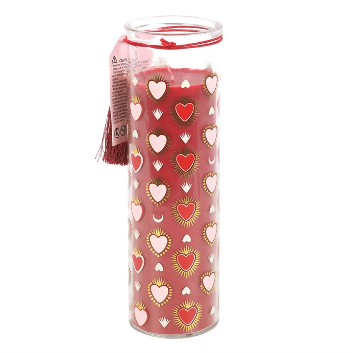 Sacred Heart Print Black Fig Tube Candle 🇬🇧