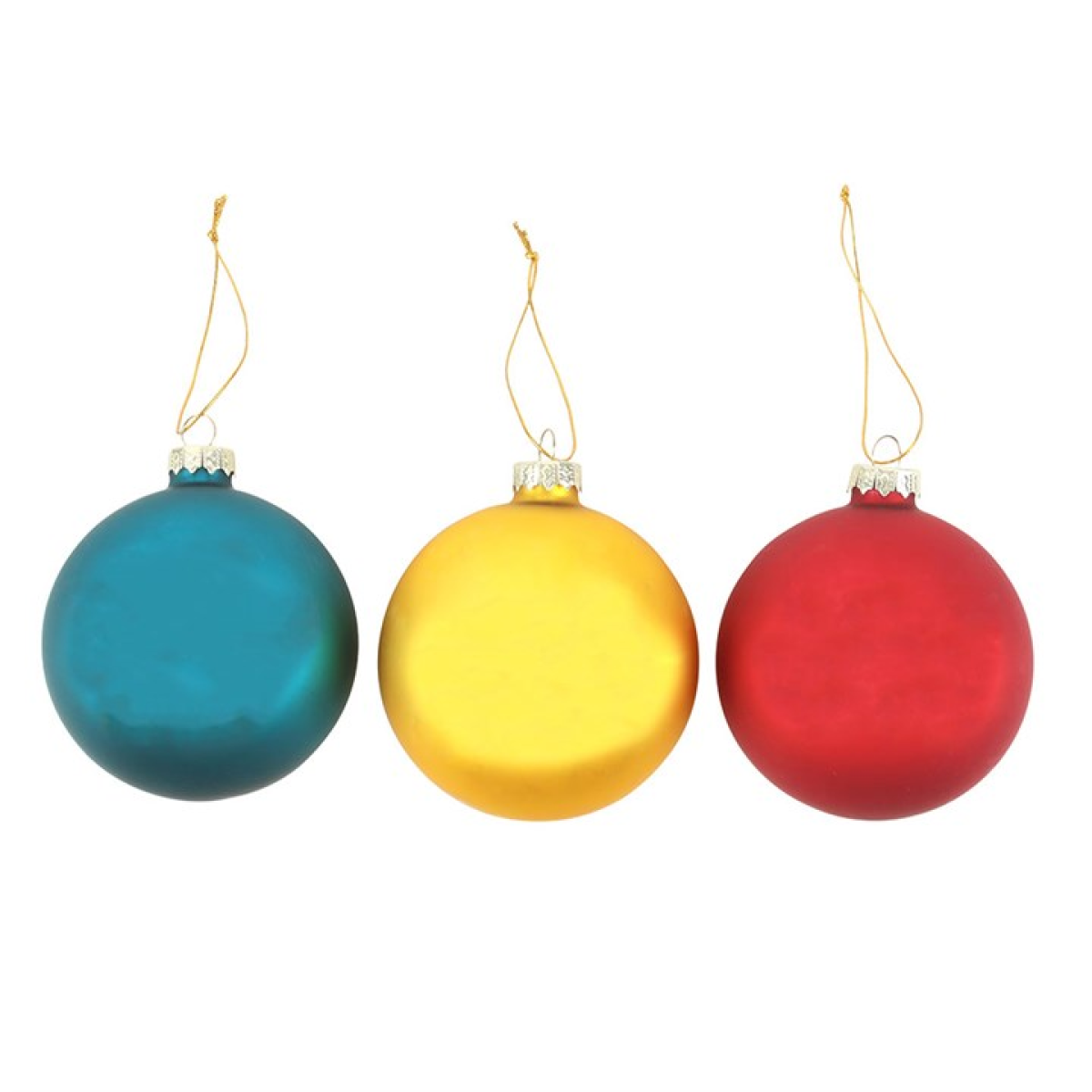 Set of 3 Nostalgic Christmas Glass Baubles 🇬🇧