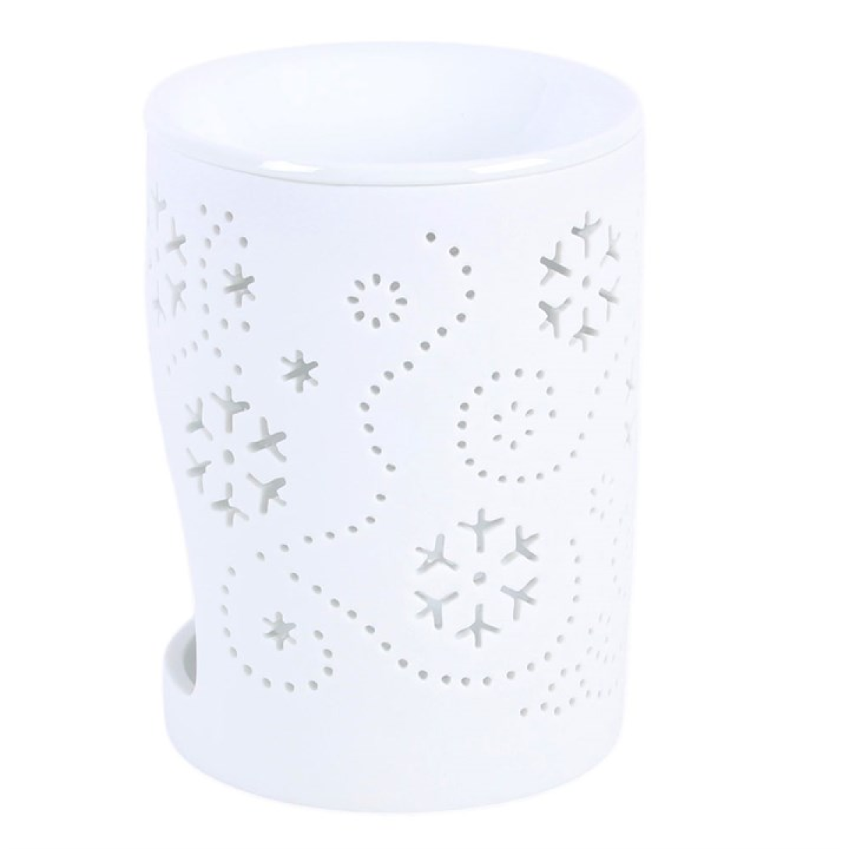 White Snowflake Cut Out Oil Burner and Wax Warmer 🇬🇧