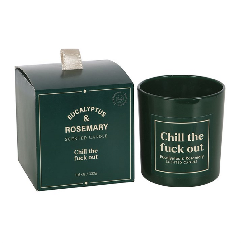 Sweary Chill Out Eucalyptus & Rosemary Candle 🇬🇧