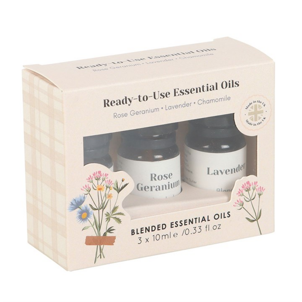Set of 3 Floral Blended Essential Oils 🇬🇧
