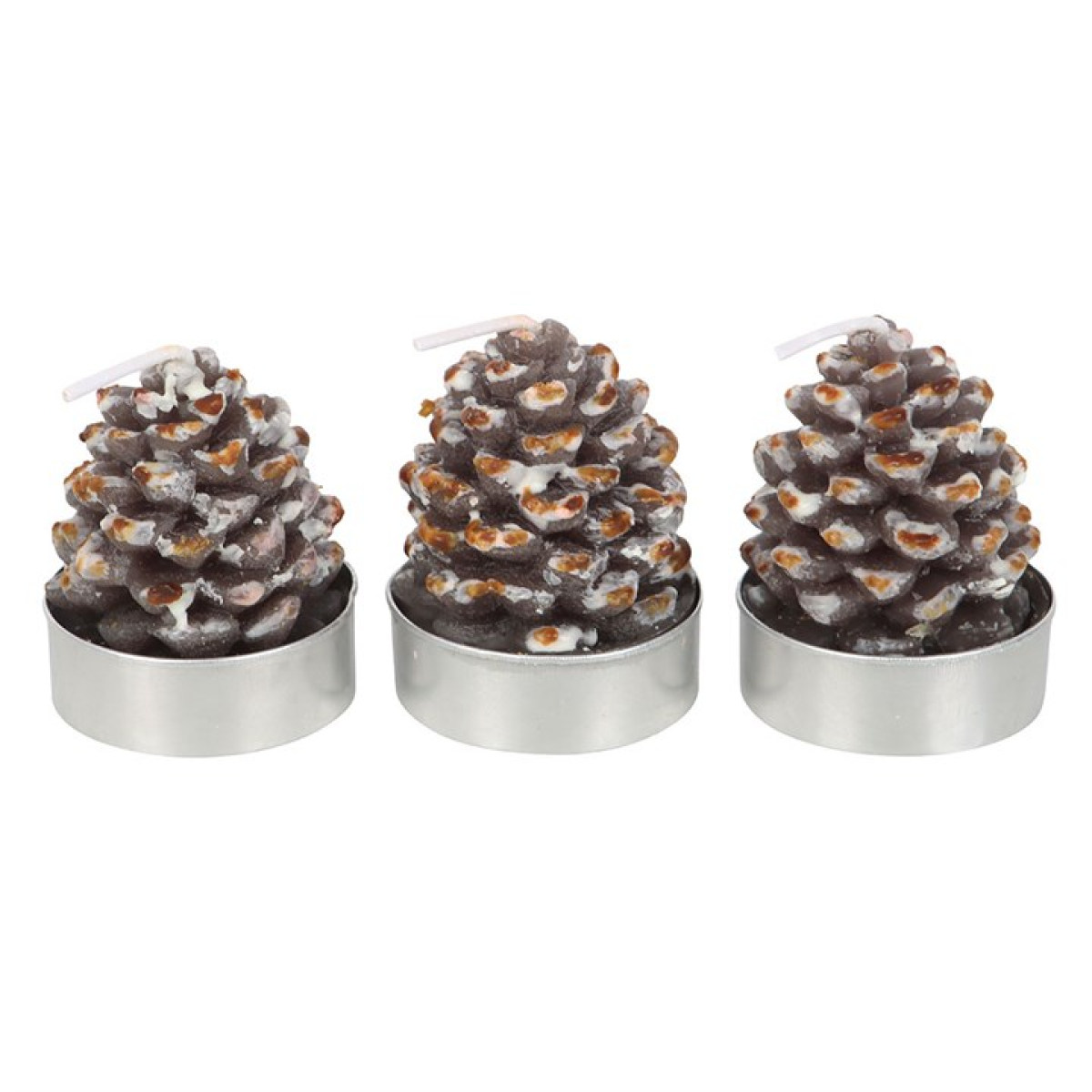 Set of 6 Pinecone Tealight Candles 🇬🇧