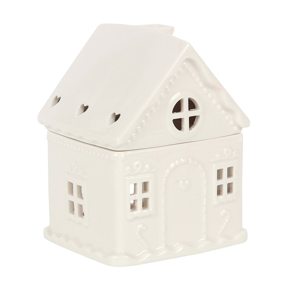 *White Gingerbread House Ceramic Oil Burner 🇬🇧