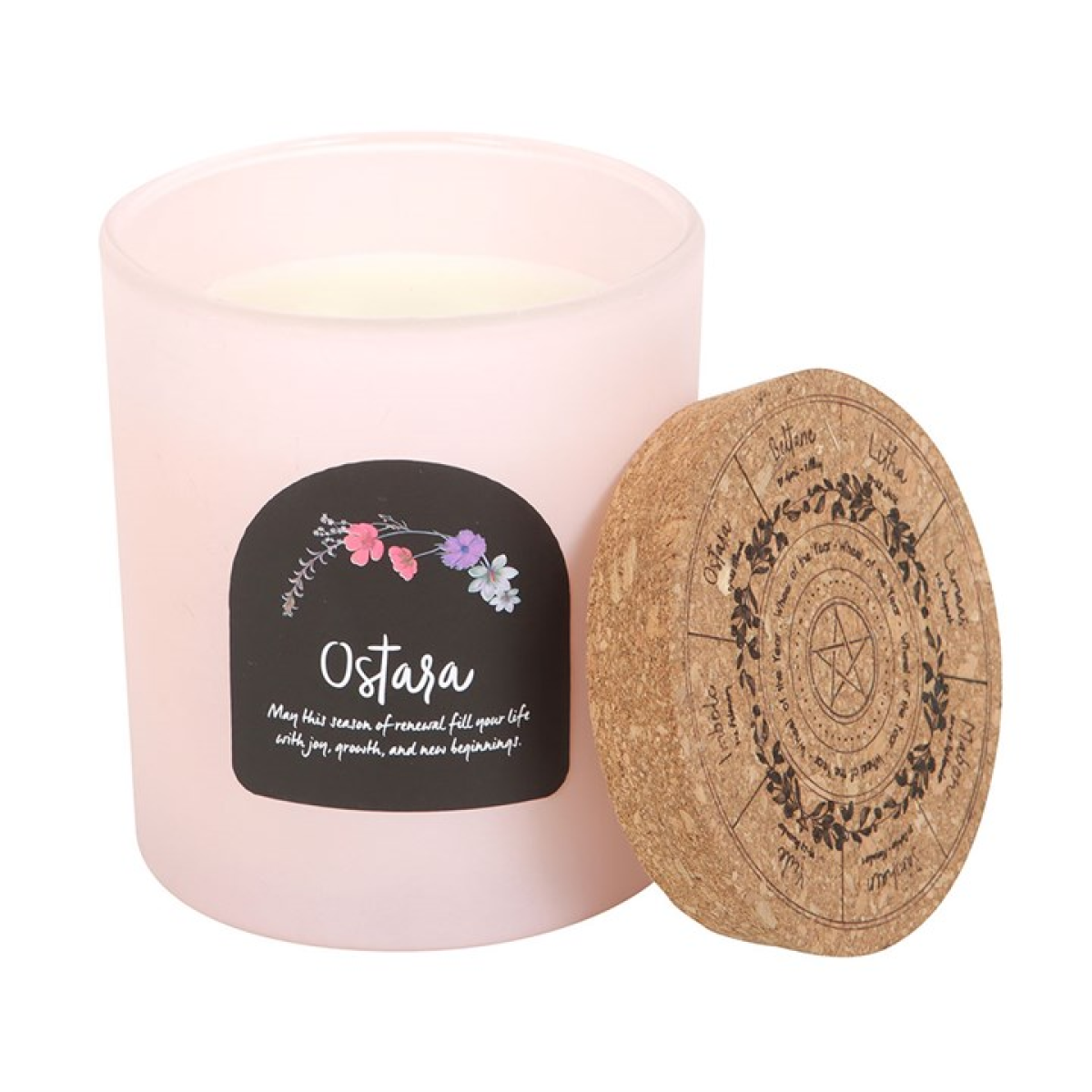 Ostara Fresh Linen Wheel of the Year Candle 🇬🇧
