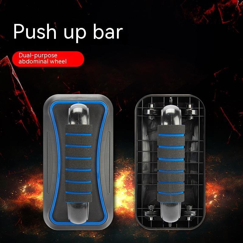 Abdominal Wheel Four-wheel AB Rocket Push Up Bar Fitness Exercise 🇨🇳
