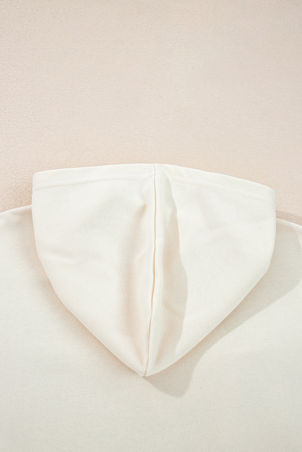 White Solid Color Cute Bow Detail Loose Hoodie 🇺🇲