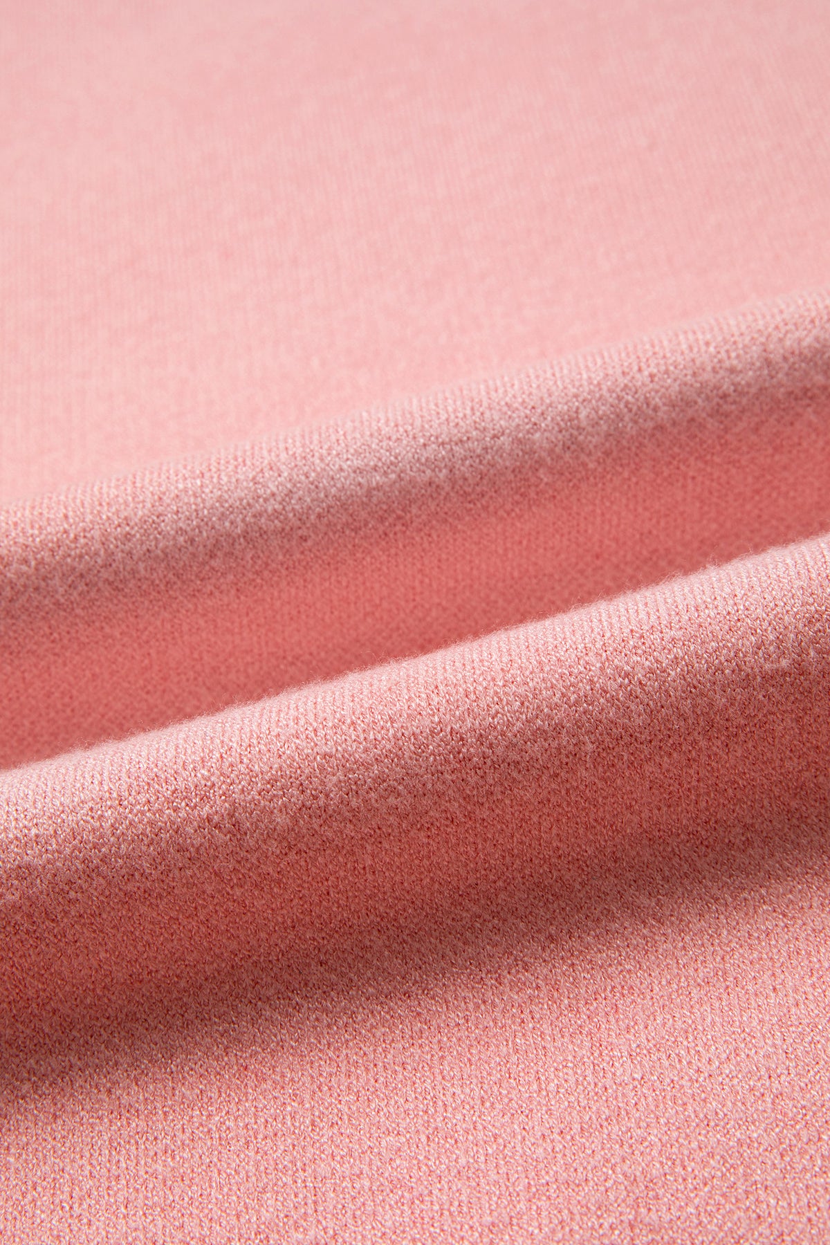 Gossamer Pink Drop Shoulder Round Neck Towel Embroidery Slogan Pullover Sweater 🇺🇸