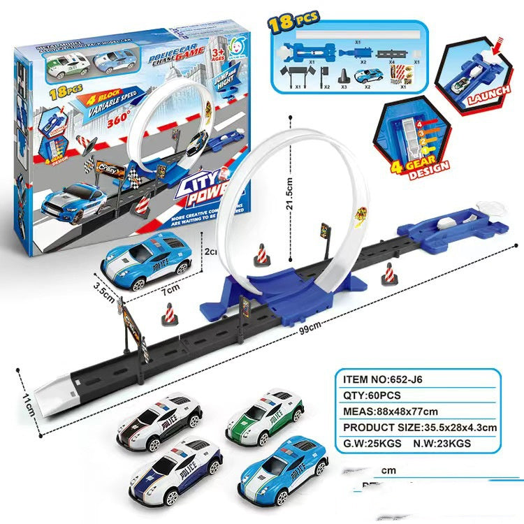 Alloy Racing Track Catapult Car Boy Car Track Kids Toy 🇨🇳