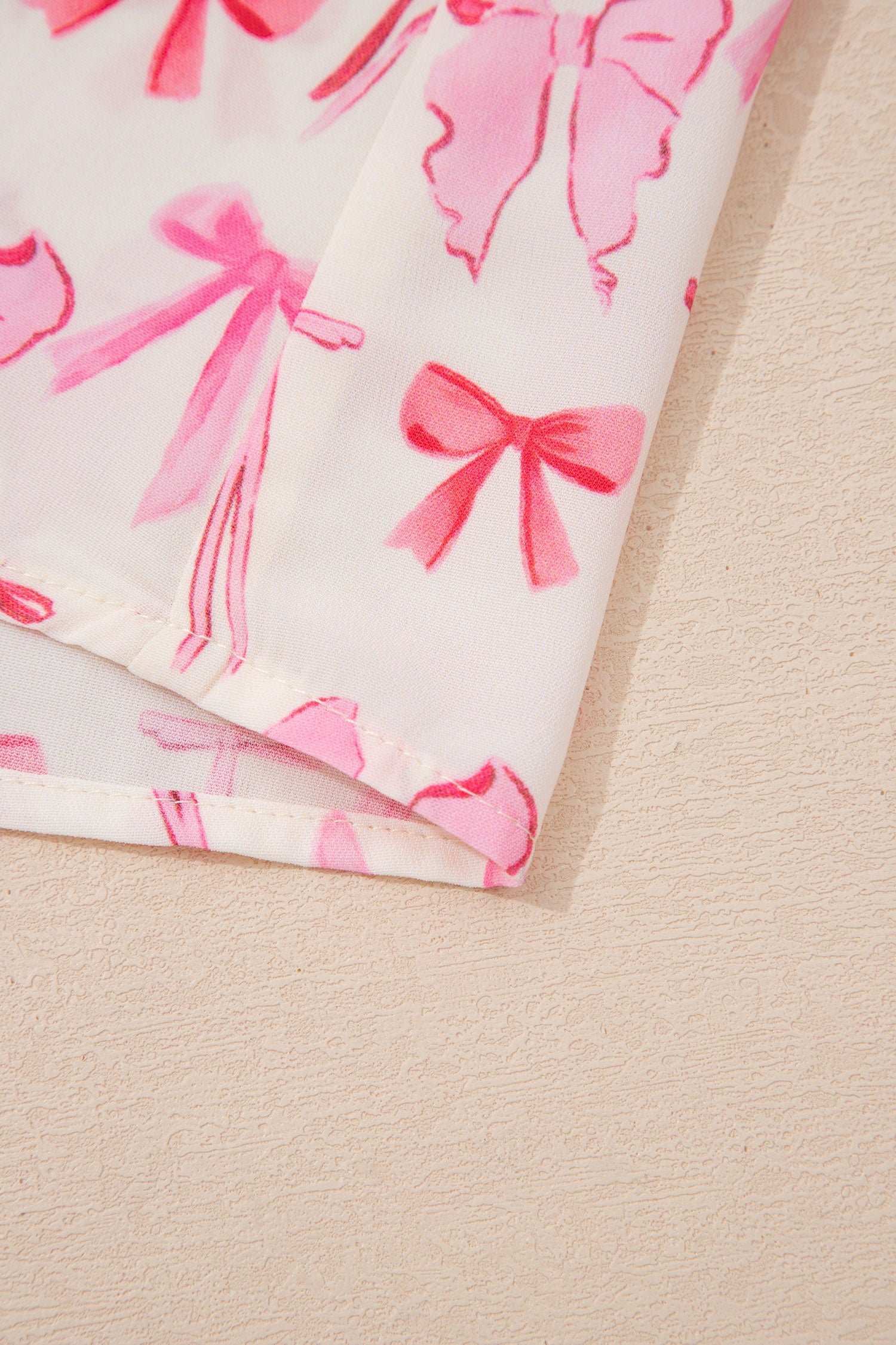 Pink Full Zip Cinched Waist Sleeveless Bow Mini Dress 🇺🇸