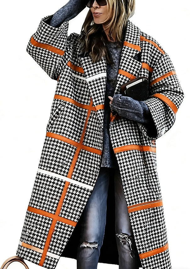 Lady's Multi -colour  Long-sleeved Coat 🇨🇳