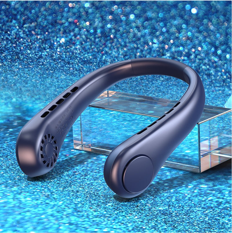 New Mini Neck Fan Portable Bladeless Hanging Neck Rechargeable Air Cooler Mini Summer Sports Fans 🇨🇳