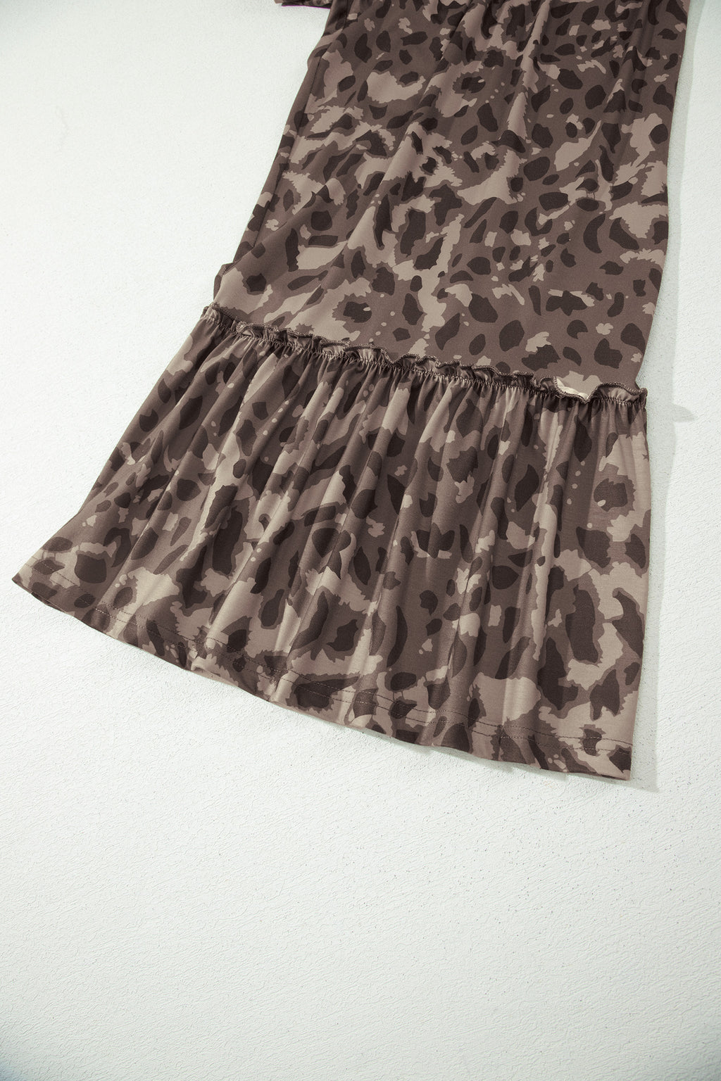 Brown Camo Print Wide Leg Casual Pants 🇺🇸