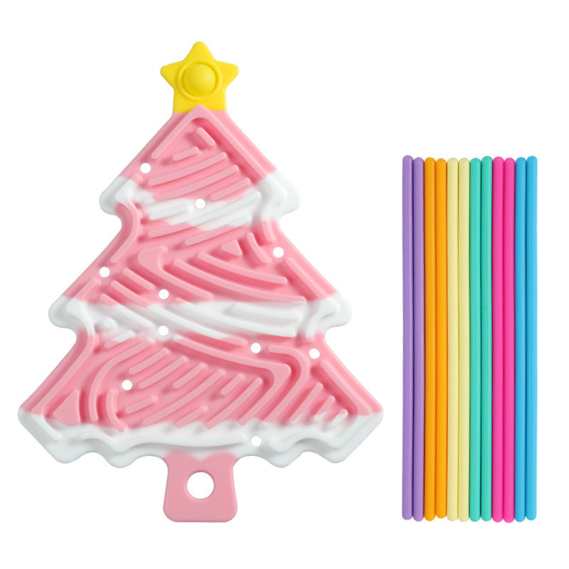Christmas Tree Decompression Plate Space Sensory Children's Educational Toys 🇨🇳