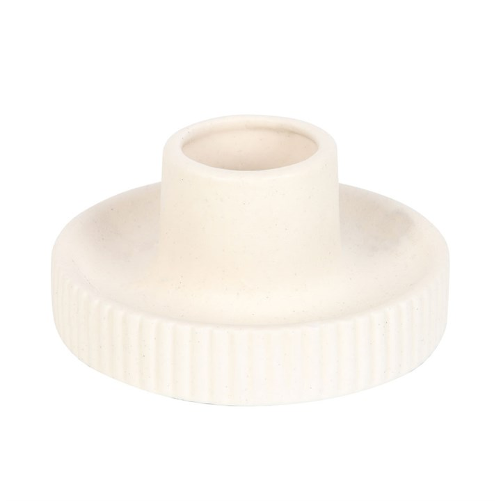 Cream Ribbed Smudge Bowl 🇬🇧