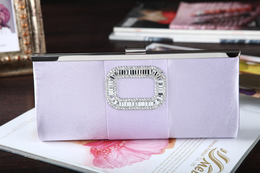 Banquet Buckle Square Diamond Clutch 🇨🇳