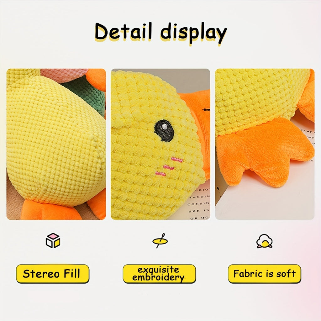 Best Pet Supplies Dog Toys For Small Medium And Large Breeds Cute No-Stuffed And Stuffed Duck With Soft Squeaky Fun For Indoor Puppies And Premium Puppies Plush No Mess Chewing And Playing 🇨🇳