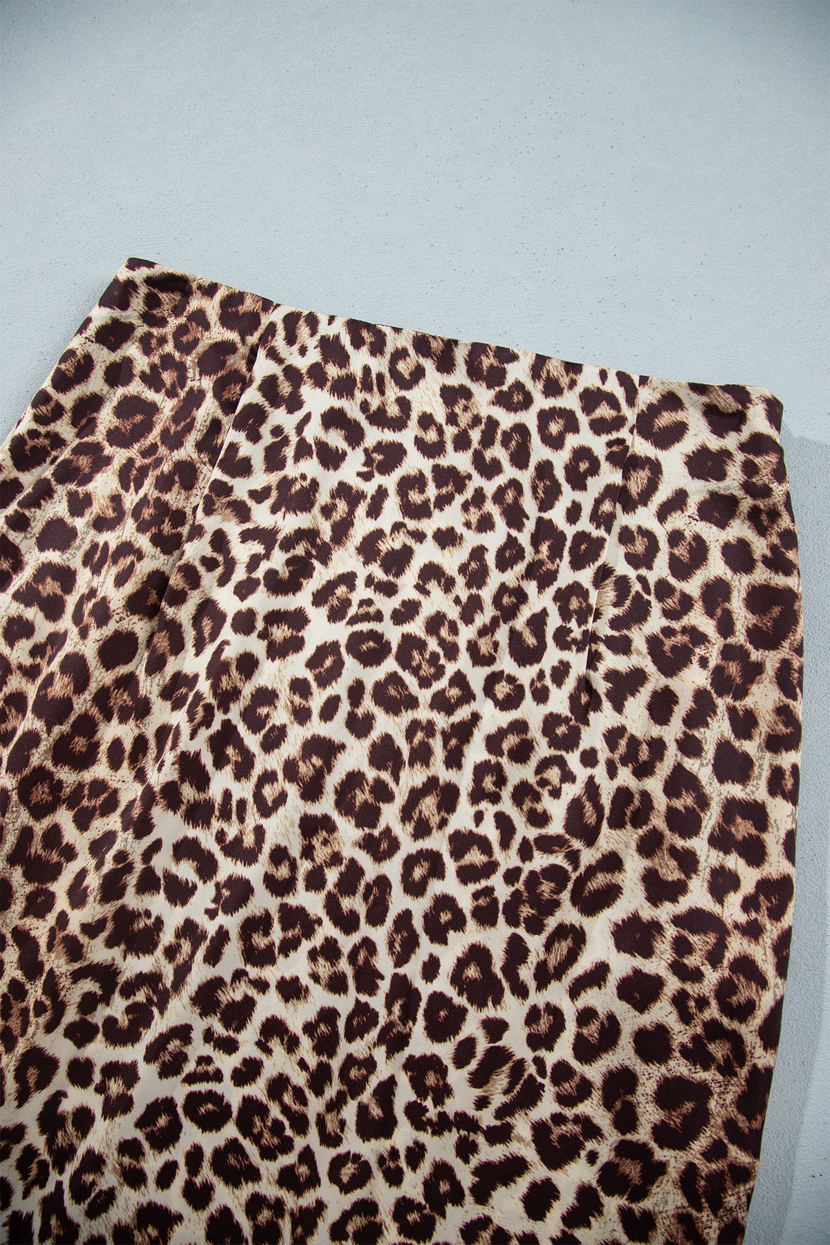 Multicolour Cheetah Print Trim Split Long Western Skirt 🇺🇸