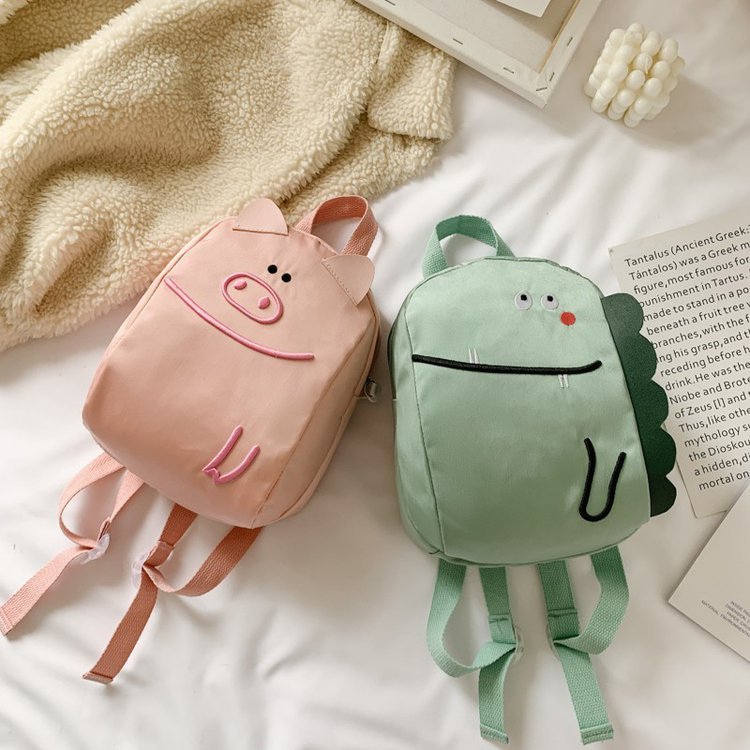 Cartoon Shoulder Nylon Cloth Children's Leisure School Bag 🇨🇳