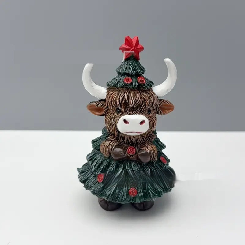 Christmas Cute Highland Cattle Decoration Ornaments 🇨🇳