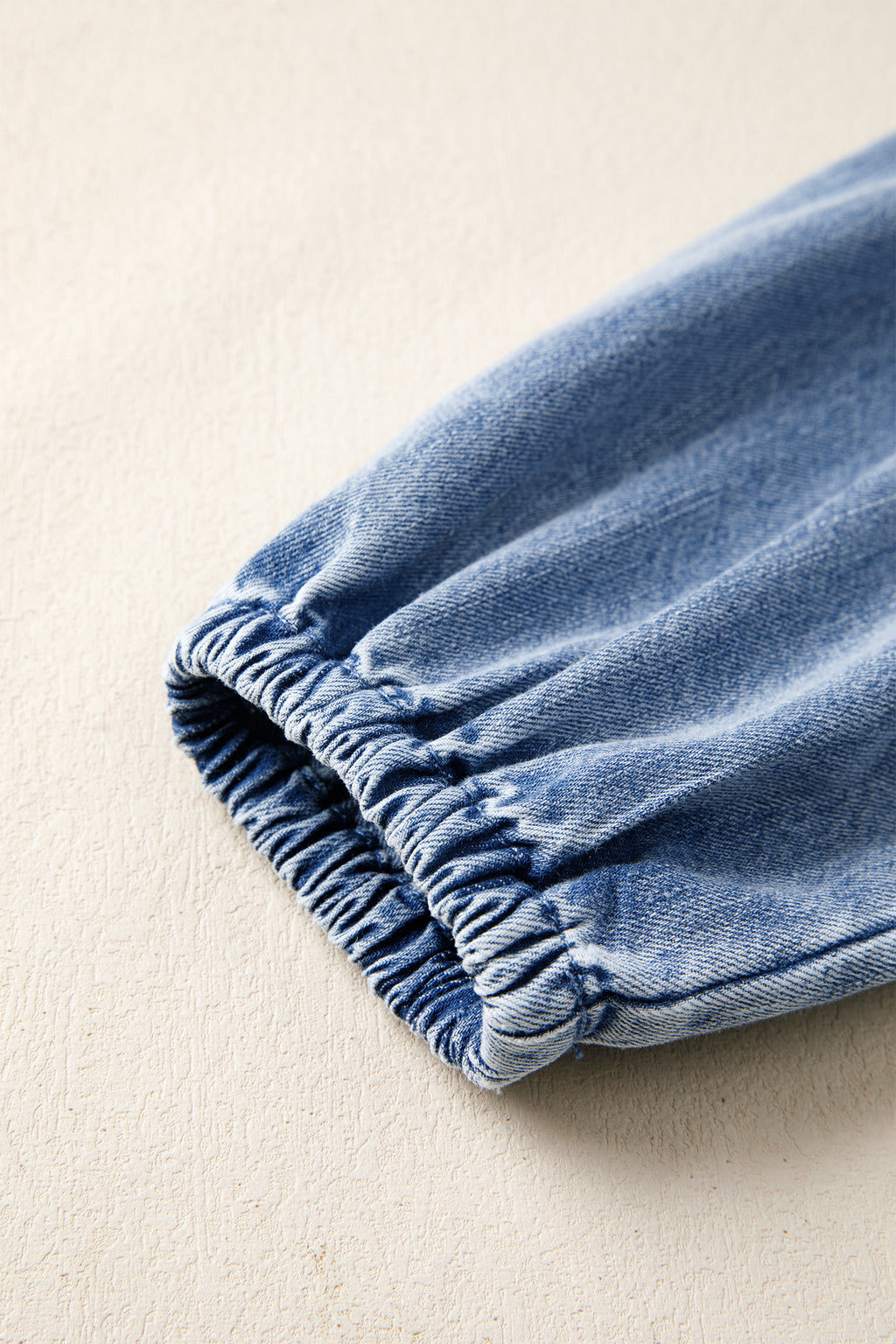 Myosotis Puff Sleeve V Neck Ruffled Loose Denim Mini Dress 🇺🇸