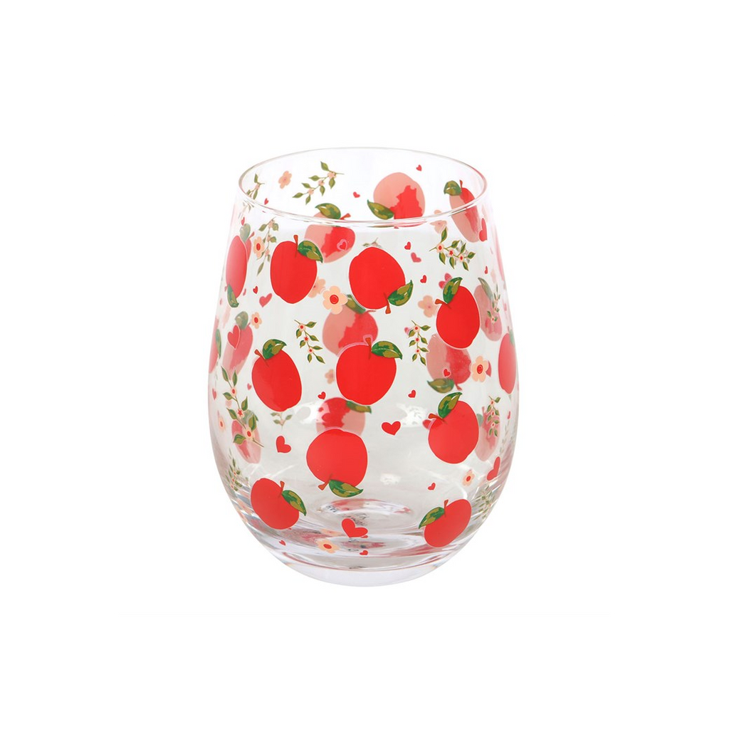 Apple Print Stemless Glass 🇬🇧