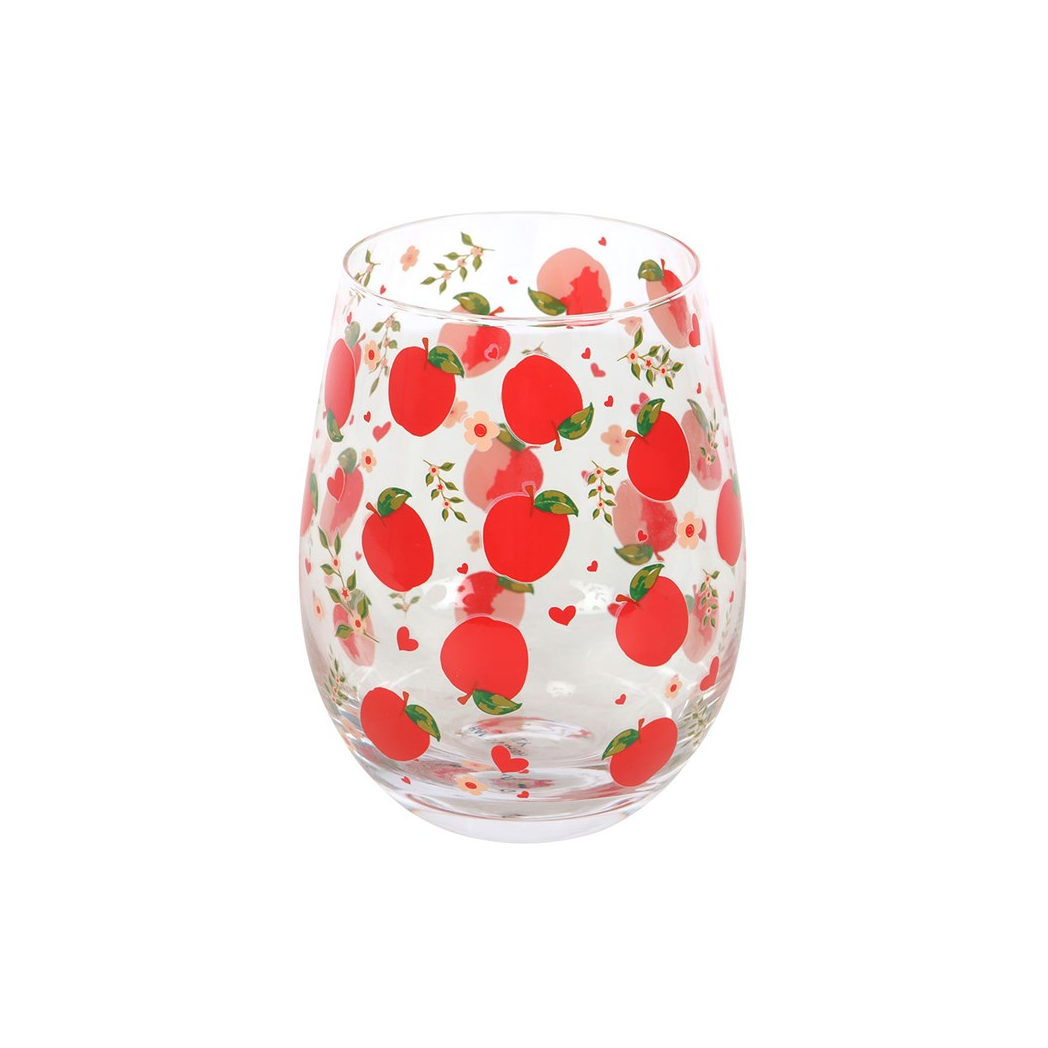 Apple Print Stemless Glass 🇬🇧
