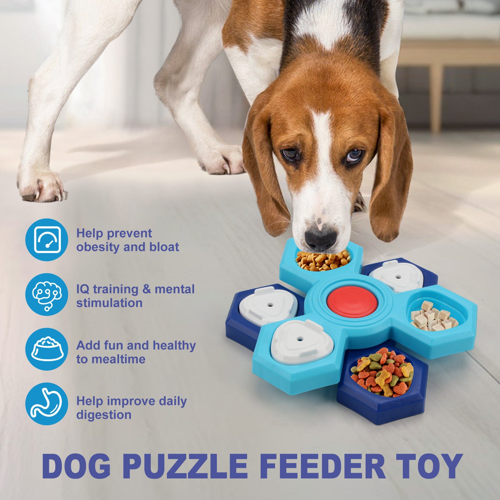 4 Layers Slow Feeder Puzzle Dog Bowls Assemble Slow Eating Bowl For Dogs Non-slip Interactive Dog Puzzle Game Slow Bowl Pet Products 🇨🇳