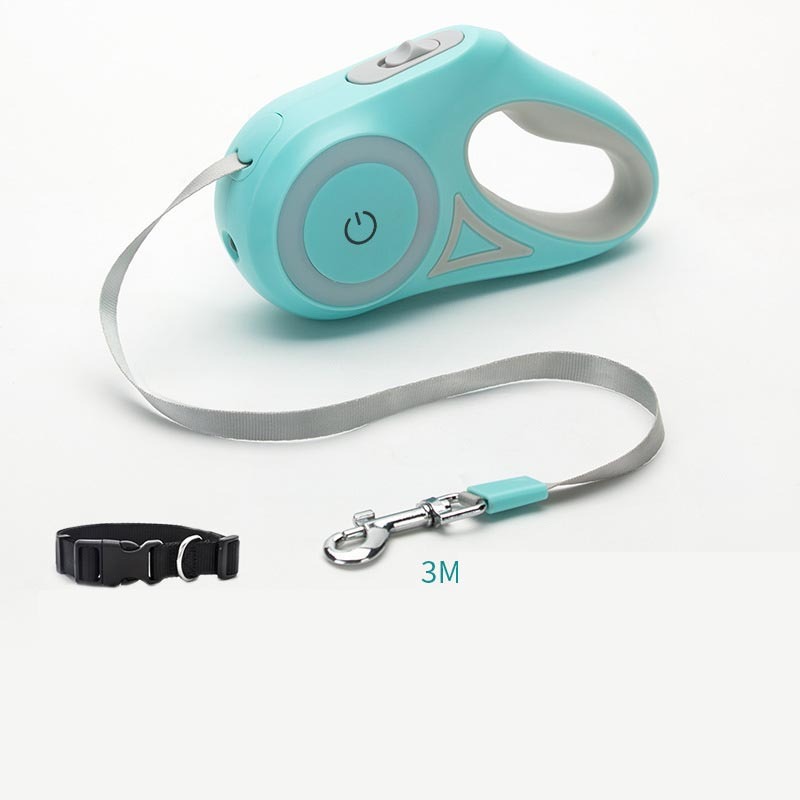 Dog Leash Retractable Leash And Dog Collar Spotlight Automatic Pet Dog Cat Traction Rope For Small Medium Dogs Pet Product 🇨🇳