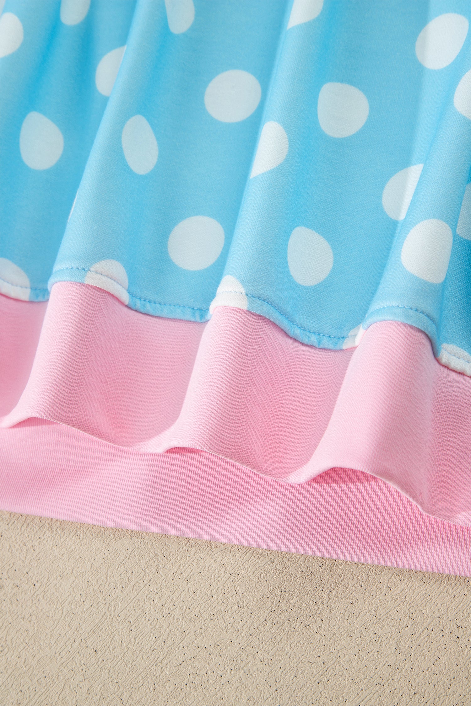 Sky Blue Polka Dot Short Sleeve Top and Pants Set 🇺🇸
